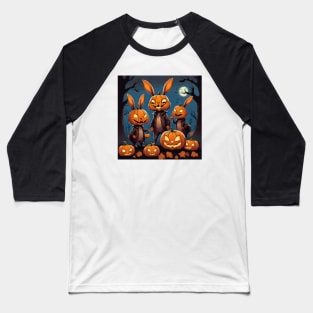 Halloween Rabbits Baseball T-Shirt